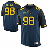 West Virginia Mountaineers #98 Will Clarke Navy College Football Jersey DingZhi,baseball caps,new era cap wholesale,wholesale hats