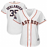 Women Houston Astros #35 Justin Verlander White 2017 World Series Champions Cool Base Player Jersey,baseball caps,new era cap wholesale,wholesale hats