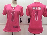 Women Nike Carolina Panthers #1 Cam Newton Pink Vapor Untouchable Player Limited Jerseys,baseball caps,new era cap wholesale,wholesale hats