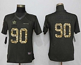 Women Nike Dallas Cowboys #90 DeMarcus Lawrence Anthracite Salute To Service Limited Jerseys,baseball caps,new era cap wholesale,wholesale hats