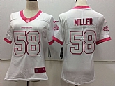 Women Nike Denver Broncos #58 Von Miller White Pink Vapor Untouchable Player Limited Jerseys,baseball caps,new era cap wholesale,wholesale hats