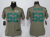 Women Nike Green Bay Packers #52 Clay Matthews Olive Salute To Service Limited Jerseys,baseball caps,new era cap wholesale,wholesale hats