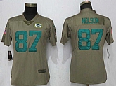 Women Nike Green Bay Packers #87 Jordy Nelson Olive Salute To Service Limited Jerseys,baseball caps,new era cap wholesale,wholesale hats