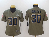 Women Nike Los Angeles Rams #30 Todd Gurley II Olive Salute To Service Limited Jerseys,baseball caps,new era cap wholesale,wholesale hats