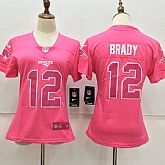 Women Nike New England Patriots #12 Tom Brady Pink Vapor Untouchable Player Limited Jerseys,baseball caps,new era cap wholesale,wholesale hats