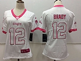 Women Nike New England Patriots #12 Tom Brady White Pink Vapor Untouchable Player Limited Jerseys,baseball caps,new era cap wholesale,wholesale hats
