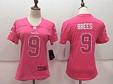 Women Nike New Orleans Saints #9 Drew Brees Pink Vapor Untouchable Player Limited Jerseys,baseball caps,new era cap wholesale,wholesale hats