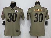 Women Nike Pittsburgh Steelers #30 James Conner Olive Salute To Service Limited Jerseys,baseball caps,new era cap wholesale,wholesale hats
