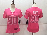 Women Nike Pittsburgh Steelers #90 T.J. Watt Pink Vapor Untouchable Player Limited Jerseys,baseball caps,new era cap wholesale,wholesale hats