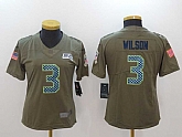 Women Nike Seattle Seahawks #3 Russell Wilson Olive Salute To Service Limited Jerseys,baseball caps,new era cap wholesale,wholesale hats