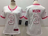 Women Nike Seattle Seahawks #3 Russell Wilson White Pink Color Rush Limited Jerseys,baseball caps,new era cap wholesale,wholesale hats