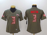 Women Nike Tampa Bay Buccaneers #3 Jameis Winston Olive Salute To Service Limited Jerseys,baseball caps,new era cap wholesale,wholesale hats