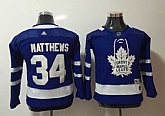 Youth Toronto Maple Leafs #34 Auston Matthews Blue Adidas Stitched NHL Jersey,baseball caps,new era cap wholesale,wholesale hats