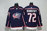 Blue Jackets #72 Sergei Bobrovsky Navy Adidas Stitched Jersey,baseball caps,new era cap wholesale,wholesale hats