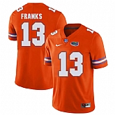 Florida Gators #13 Feleipe Franks Orange College Football Jersey,baseball caps,new era cap wholesale,wholesale hats