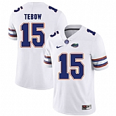 Florida Gators #15 Tim Tebow White College Football Jersey,baseball caps,new era cap wholesale,wholesale hats