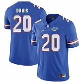 Florida Gators #20 Malik Davis Blue College Football Jersey,baseball caps,new era cap wholesale,wholesale hats