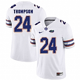 Florida Gators #24 Mark Thompson White College Football Jersey,baseball caps,new era cap wholesale,wholesale hats