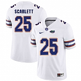 Florida Gators #25 Jordan Scarlett White College Football Jersey,baseball caps,new era cap wholesale,wholesale hats