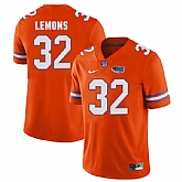 Florida Gators #32 Adarius Lemons Orange College Football Jersey,baseball caps,new era cap wholesale,wholesale hats
