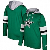 Men's Dallas Stars Adidas Green Silver Jersey Pullover Hoodie,baseball caps,new era cap wholesale,wholesale hats