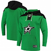 Men's Dallas Stars Fanatics Branded Green Black Breakaway Lace Up Hoodie,baseball caps,new era cap wholesale,wholesale hats