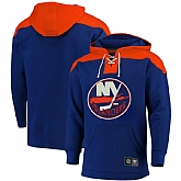 Men's New York Islanders Fanatics Branded Navy Orange Breakaway Lace Up Hoodie,baseball caps,new era cap wholesale,wholesale hats