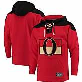Men's Ottawa Senators Fanatics Branded Red Black Breakaway Lace Up Hoodie,baseball caps,new era cap wholesale,wholesale hats