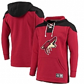 Men's Phoenix Coyotes Fanatics Branded Garnet Black Breakaway Lace Up Hoodie,baseball caps,new era cap wholesale,wholesale hats