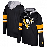 Men's Pittsburgh Penguins Adidas Black Silver Jersey Pullover Hoodie,baseball caps,new era cap wholesale,wholesale hats