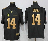 Nike Minnesota Vikings #14 Stefon Diggs Anthracite Gold Salute To Service Limited Jersey,baseball caps,new era cap wholesale,wholesale hats