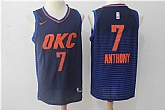 Nike Oklahoma City Thunder #7 Carmelo Anthony Navy Swingman Stitched NBA Jersey,baseball caps,new era cap wholesale,wholesale hats