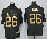 Nike Pittsburgh Steelers #26 Le'Veon Bell Anthracite Gold Salute To Service Limited Jersey,baseball caps,new era cap wholesale,wholesale hats