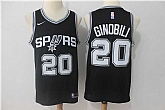 Nike San Antonio Spurs #20 Manu Ginobili Black Swingman Stitched NBA Jersey,baseball caps,new era cap wholesale,wholesale hats