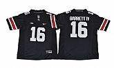 Ohio State Buckeyes #16 J.T. Barrett IV Black College Football Jersey,baseball caps,new era cap wholesale,wholesale hats