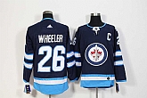 Winnipeg Jets #26 Blake Wheeler Navy Adidas Stitched Jersey,baseball caps,new era cap wholesale,wholesale hats