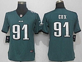 Women Nike Philadelphia Eagles #91 Fletcher Cox Green Vapor Untouchable Player Limited Jersey,baseball caps,new era cap wholesale,wholesale hats