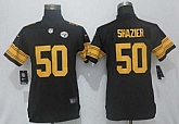 Women Nike Pittsburgh Steelers #50 Ryan Shazier Black Color Rush Limited Jersey,baseball caps,new era cap wholesale,wholesale hats