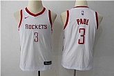 Youth Nike Houston Rockets #3 Chris Paul White Swingman Stitched NBA Jersey