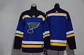 Youth St. Louis Blues Blank Blue Adidas Stitched Jersey