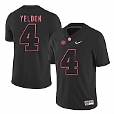 Alabama Crimson Tide #4 T.J. Yeldon Black College Football Jersey DingZhi,baseball caps,new era cap wholesale,wholesale hats