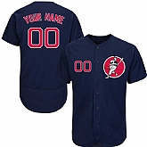 Boston Red Sox Navy Men's Customized Flexbase New Design Jersey,baseball caps,new era cap wholesale,wholesale hats