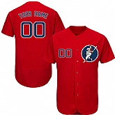 Boston Red Sox Red Men's Customized Flexbase New Design Jersey,baseball caps,new era cap wholesale,wholesale hats