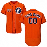 Houston Astros Orange Men's Customized Flexbase New Design Jersey,baseball caps,new era cap wholesale,wholesale hats