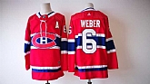 Montreal Canadiens #6 Shea Weber Red Adidas Stitched Jersey,baseball caps,new era cap wholesale,wholesale hats