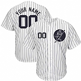 New York Yankees White Men's Customized New Design Jersey,baseball caps,new era cap wholesale,wholesale hats