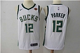 Nike Milwaukee Bucks #12 Jabari Parker White Swingman Stitched NBA Jersey,baseball caps,new era cap wholesale,wholesale hats