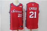 Nike Philadelphia 76ers #21 Joel Embiid Red Swingman Stitched NBA Jersey,baseball caps,new era cap wholesale,wholesale hats