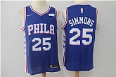 Nike Philadelphia 76ers #25 Ben Simmons Blue Swingman Stitched NBA Jersey,baseball caps,new era cap wholesale,wholesale hats