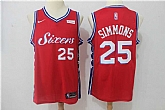 Nike Philadelphia 76ers #25 Ben Simmons Red Swingman Stitched NBA Jersey,baseball caps,new era cap wholesale,wholesale hats